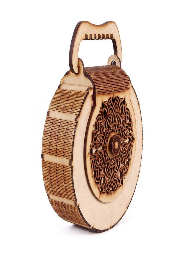 DLEIN Women's Handcrafted Wooden Light Weight Unique Purse Handbag (PURSE 376) - Image 3